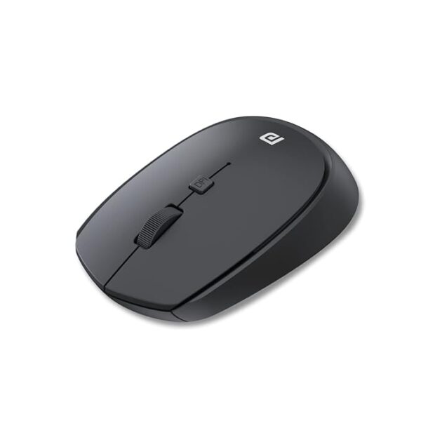 Portronics Toad 23 Wireless Optical Mouse with 2.4GHz, USB Nano Dongle, Optical Orientation, Click Wheel, Adjustable DPI(Black) - Image 3