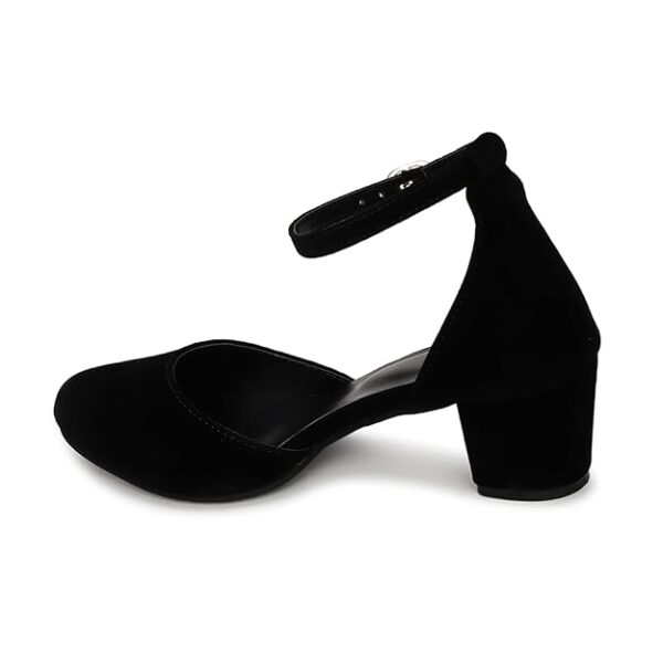 Marc Loire Women’s Pointed Toe Block Heel Fashion Sandals with Buckled Ankle Strap - Image 2