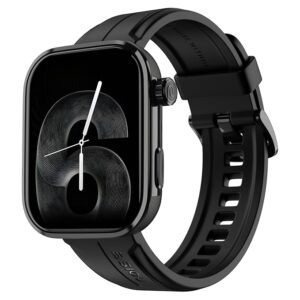 Noise Pro 6 Max Smart Watch:Intelligent AI, Endless AI Watch Faces, AI Companion, 1.96” AMOLED, Stainless Steel Build, Built-in GPS, 5 ATM, EN2 Processor, for iOS & Android(Jet Black)