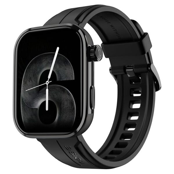 Noise Pro 6 Max Smart Watch:Intelligent AI, Endless AI Watch Faces, AI Companion, 1.96” AMOLED, Stainless Steel Build, Built-in GPS, 5 ATM, EN2 Processor, for iOS & Android(Jet Black)