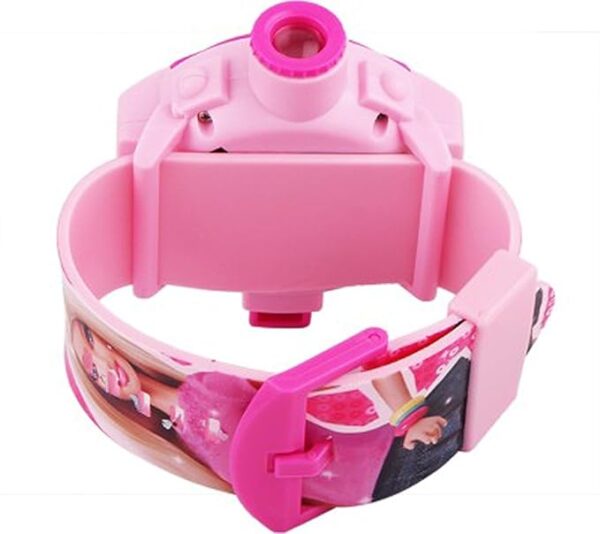 SUNNY FASHION Silicone Sunny Unisex Kid Barbie 24 Images Projector Watch, Digital,Dial-Pink, Band- Pink - Image 3