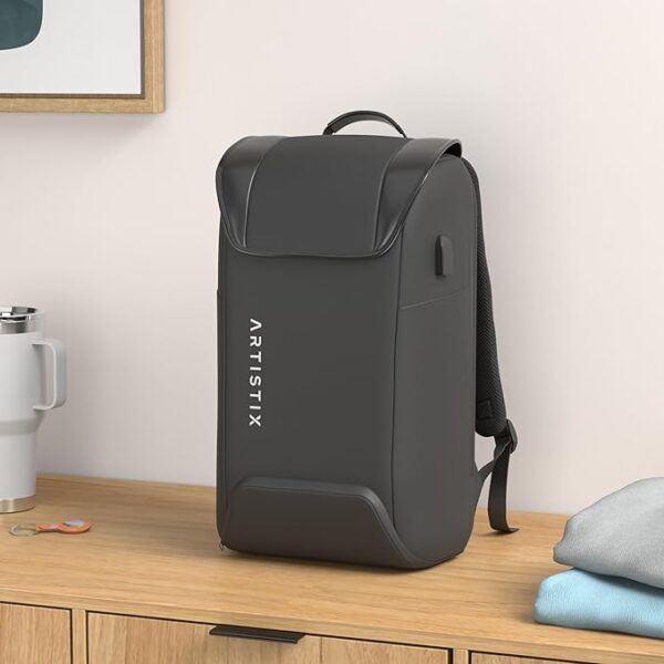 Artistix Avian Unisex Water Repellent Anti Theft Travel Standard Backpack With Usb Port (Black, 32 L), 47 x 32 x 17 Cm - Image 2